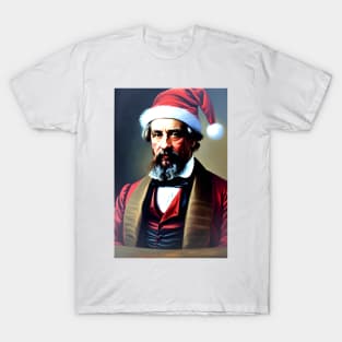 Santa Charles Dickens (Celebrity Christmas) T-Shirt